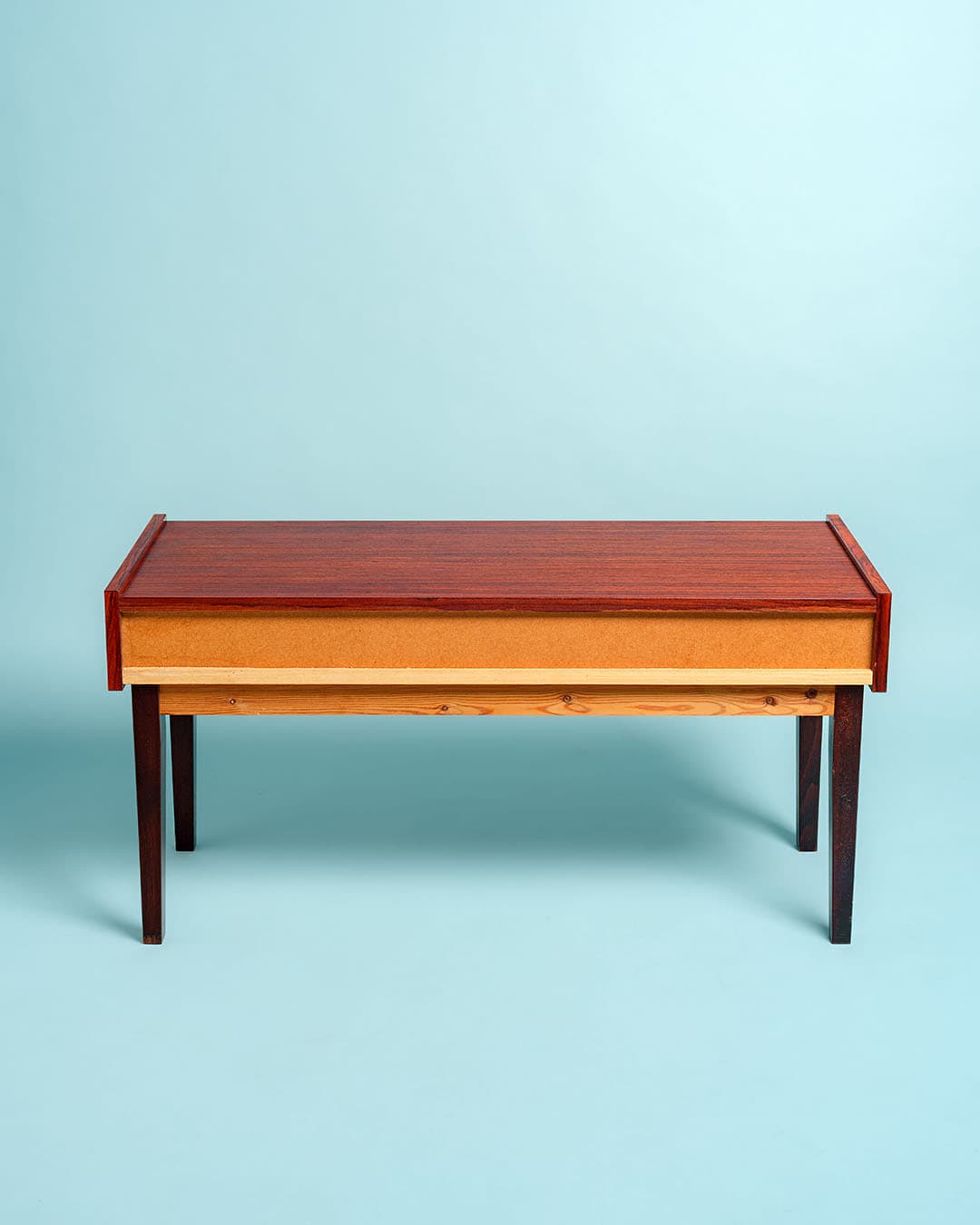 Set mirror and console table, brown rosewood, steel, Denmark, 1960s. - 186746