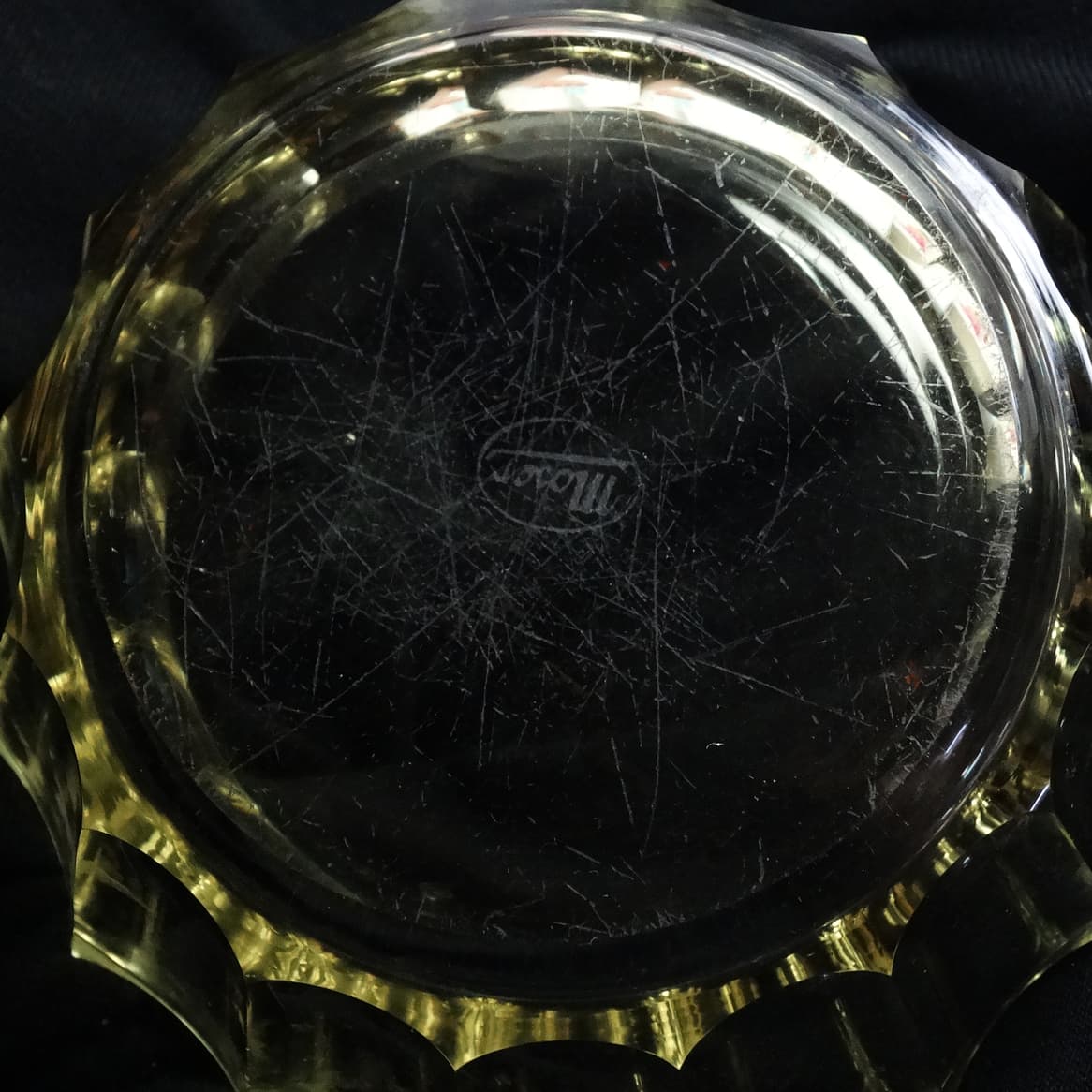 Art Deco bonbonniere, crystal, Moser, Czechoslovakia, 1930s. - 186824