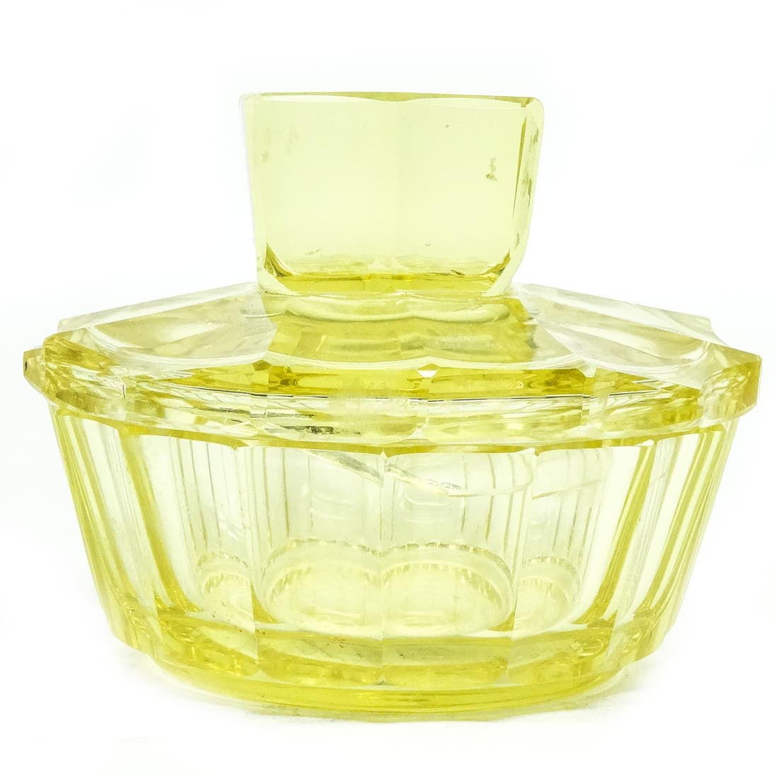 Art Deco bonbonniere, crystal, Moser, Czechoslovakia, 1930s. - 186818