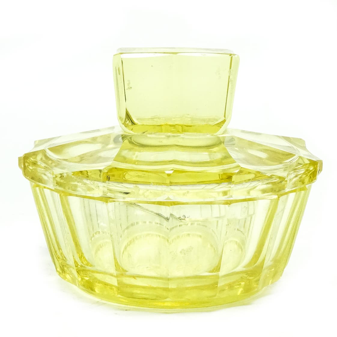 Art Deco bonbonniere, crystal, Moser, Czechoslovakia, 1930s. - 186825