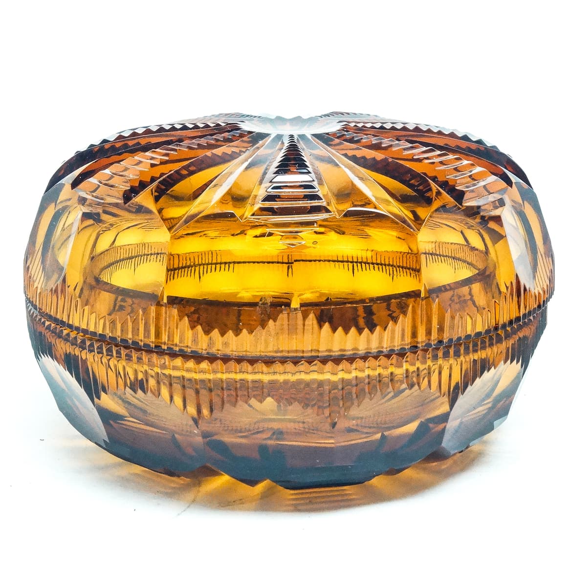 Art Deco bonbonniere, crystal, Moser, Czechoslovakia, 1930s. - 186844