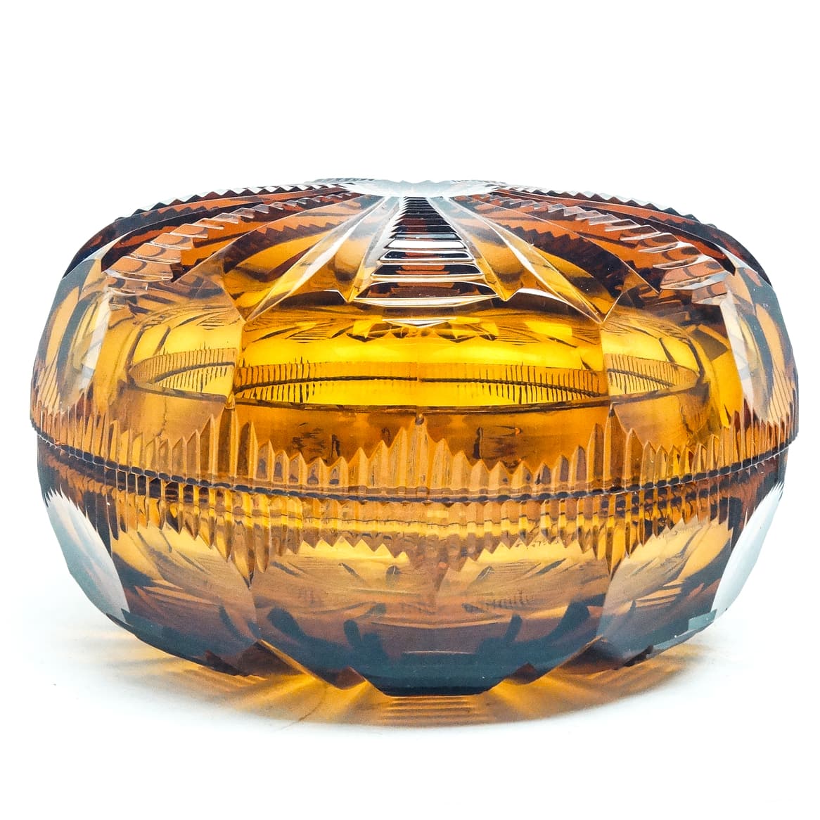 Art Deco bonbonniere, crystal, Moser, Czechoslovakia, 1930s. - 186838