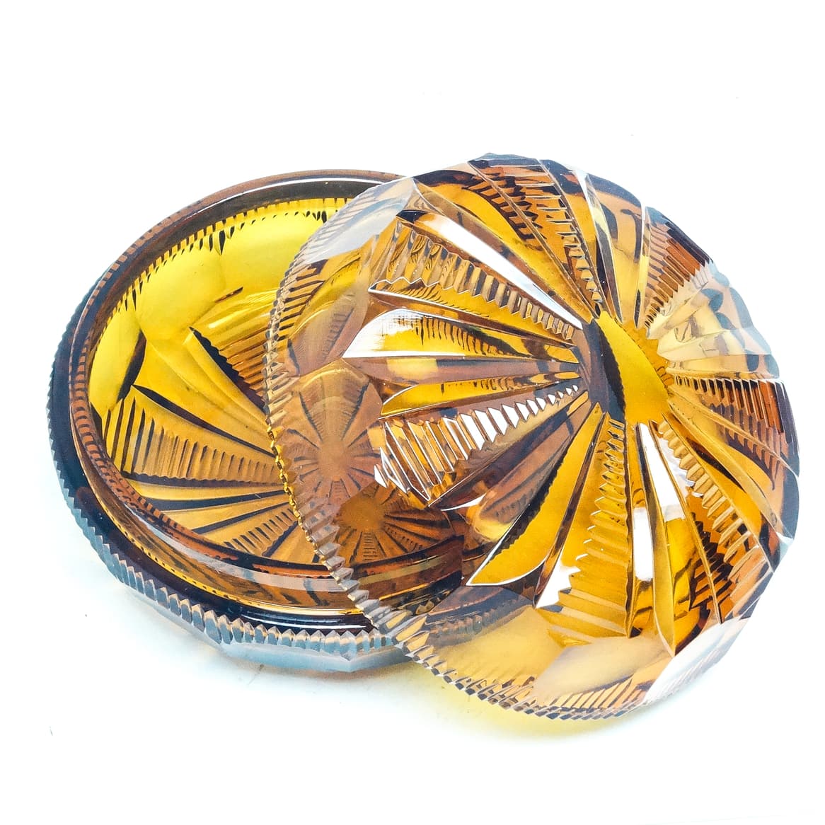 Art Deco bonbonniere, crystal, Moser, Czechoslovakia, 1930s. - 186841