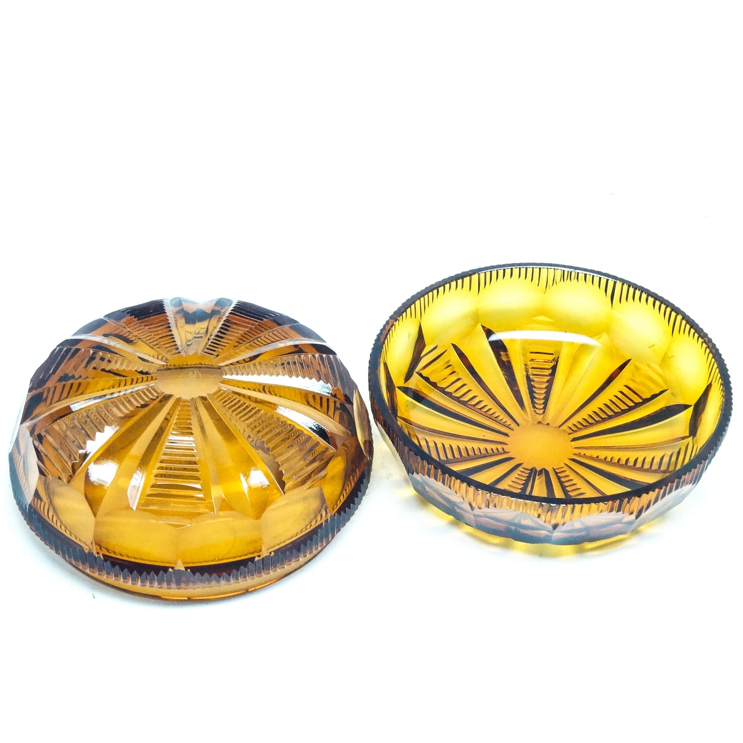 Art Deco bonbonniere, crystal, Moser, Czechoslovakia, 1930s. - 186842