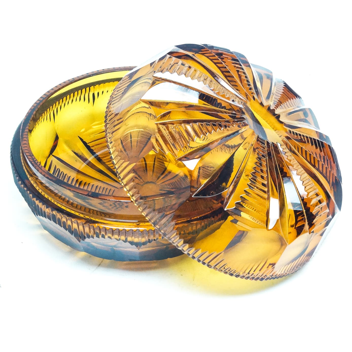 Art Deco bonbonniere, crystal, Moser, Czechoslovakia, 1930s. - 186840