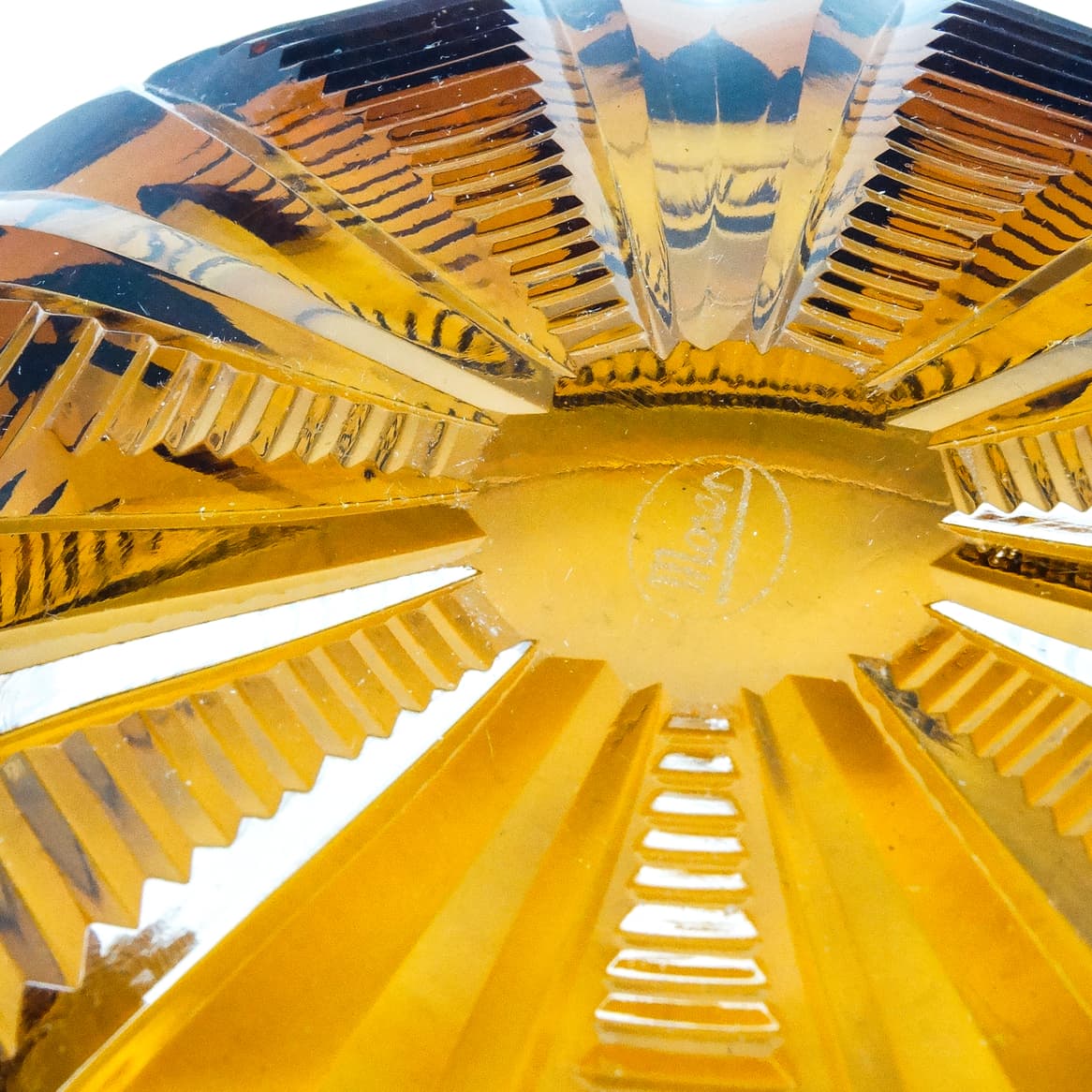 Art Deco bonbonniere, crystal, Moser, Czechoslovakia, 1930s. - 186843