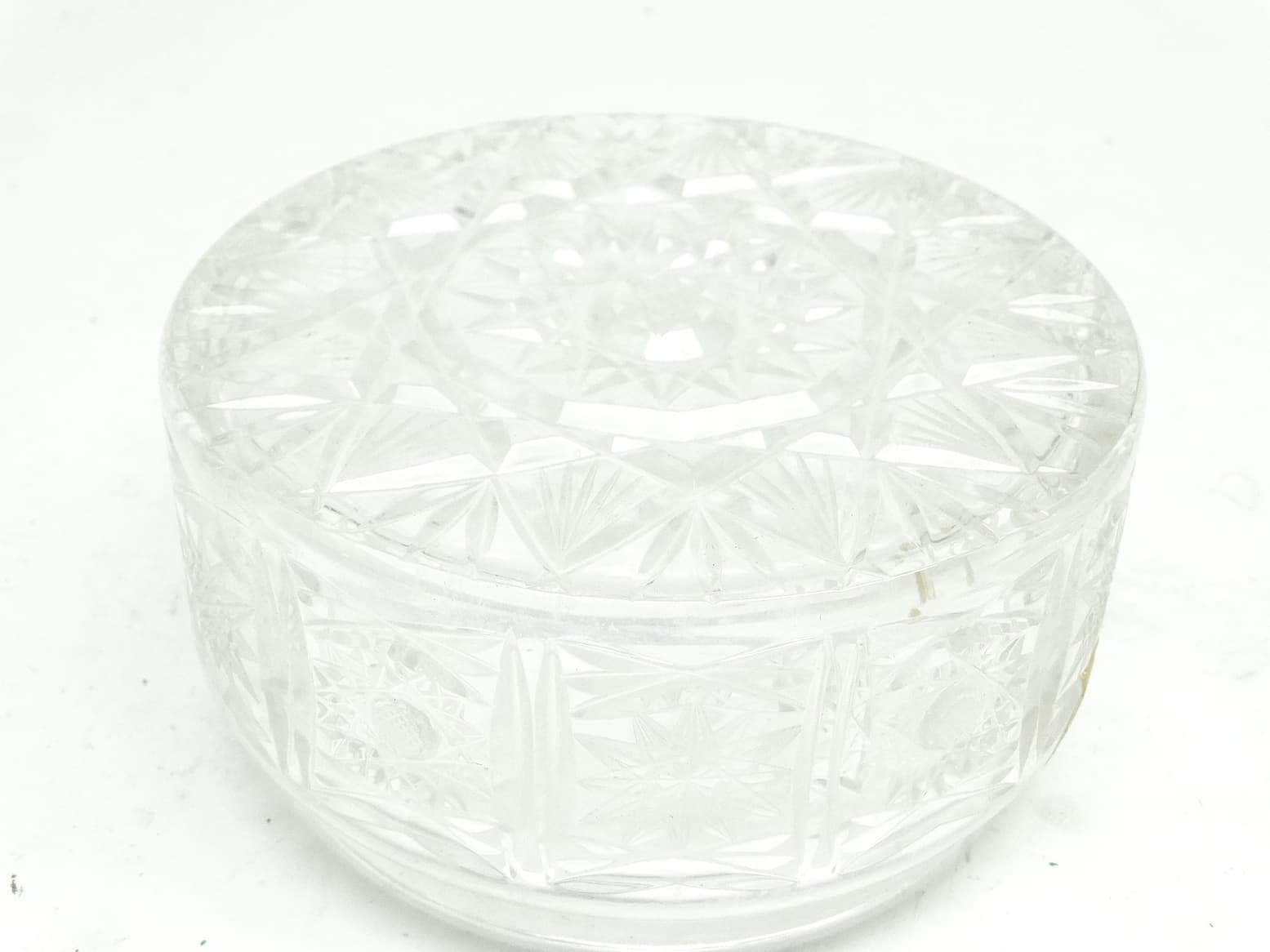 Bonbonniere, Art Nouveau style, pressed glass, Czechoslovakia, 1950s. - 186895