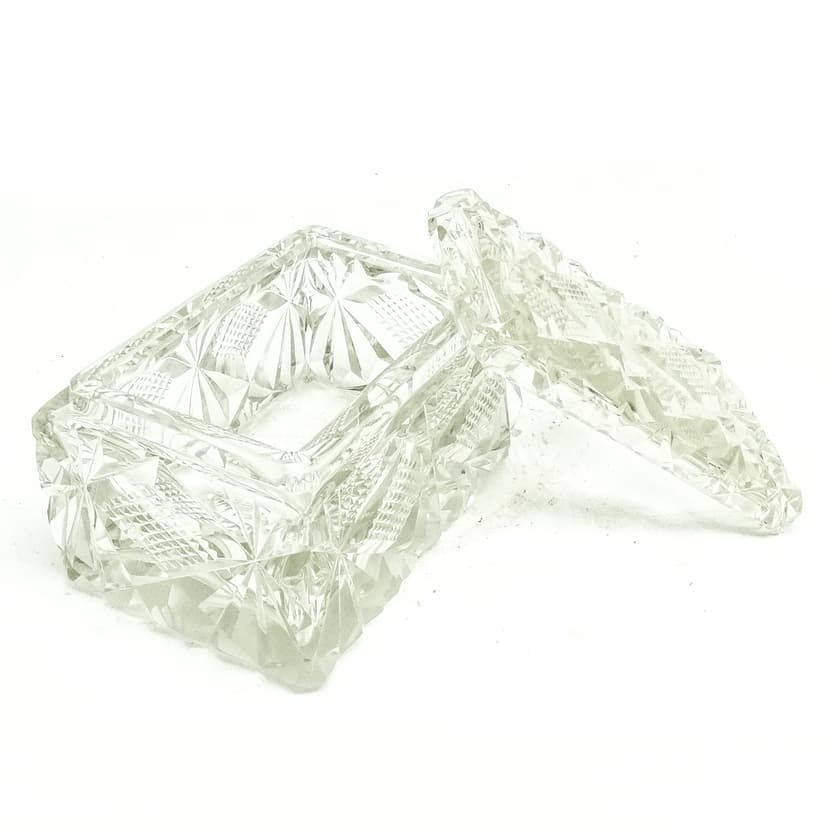 Art Deco bonbonniere, crystal, Sweden, 1930s. - 186946