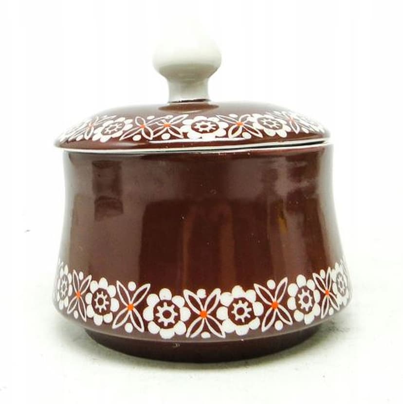 Cukiernica , ceramika bordo, Wałbrzych, Polska, lata 60.