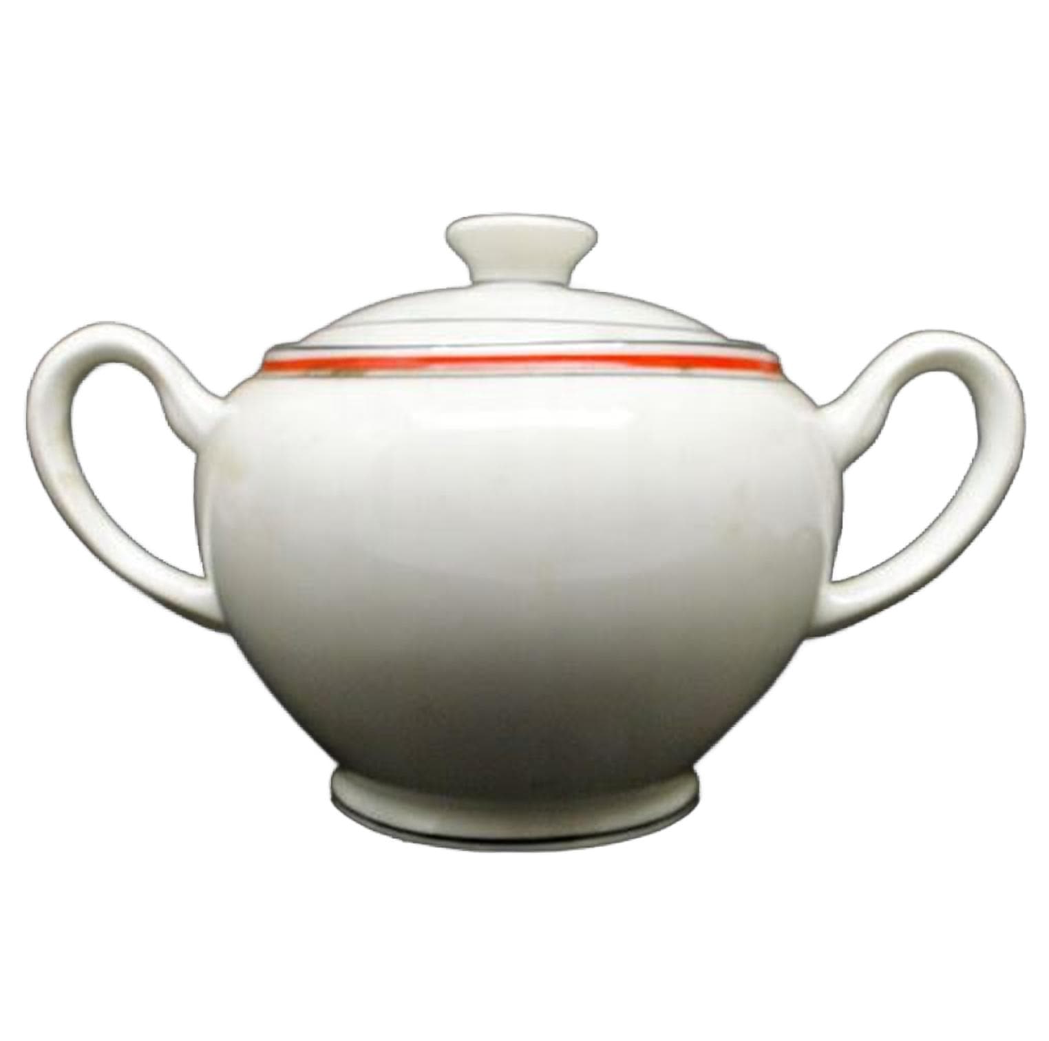 Cukiernica Art déco, ceramika kremowa, Polska, lata 30.