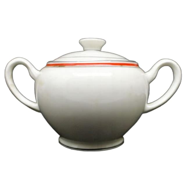 Cukiernica Art déco, ceramika kremowa, Polska, lata 30. - WYMIARY