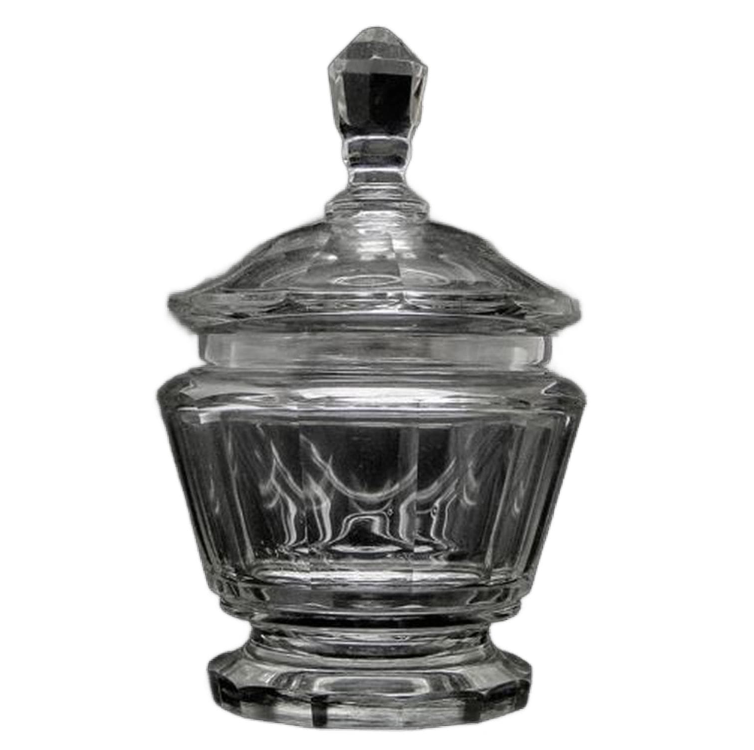 Art Deco bonbonniere, crystal, Moser, Czechoslovakia, 1930s.