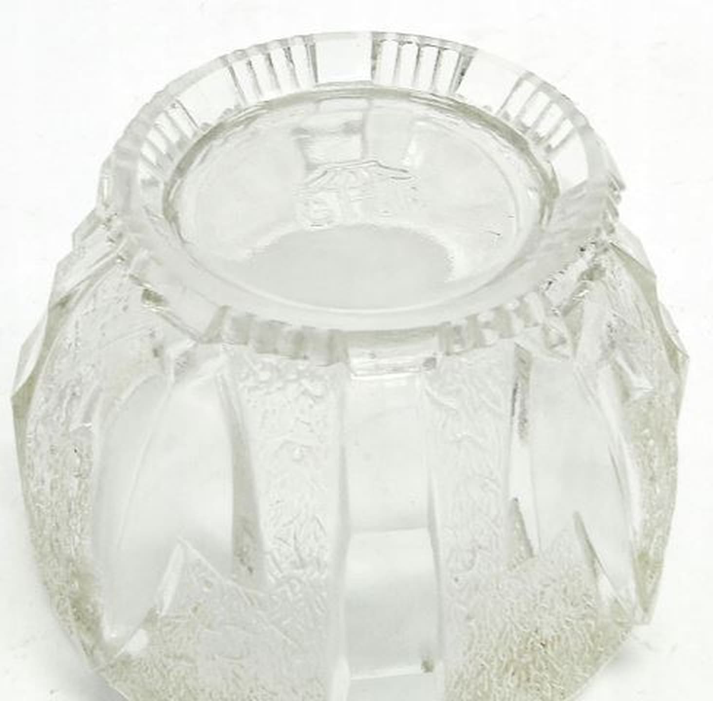 Cukiernica Art Deco, szkło prasowane, Niemcy, lata 50. - 187125