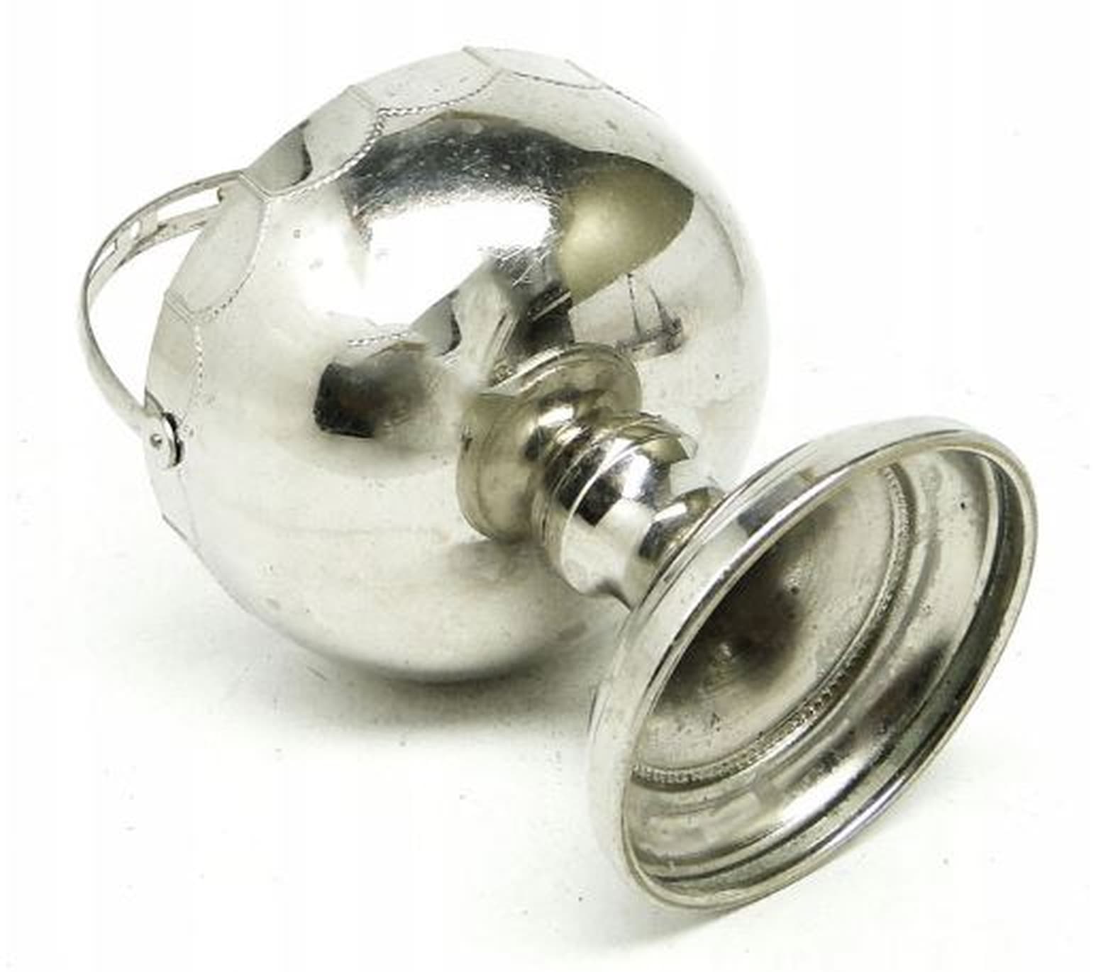 Cukiernica koszyczkowa Secesja, mosiądz niklowany, Niemcy, początek XX w. - 187138