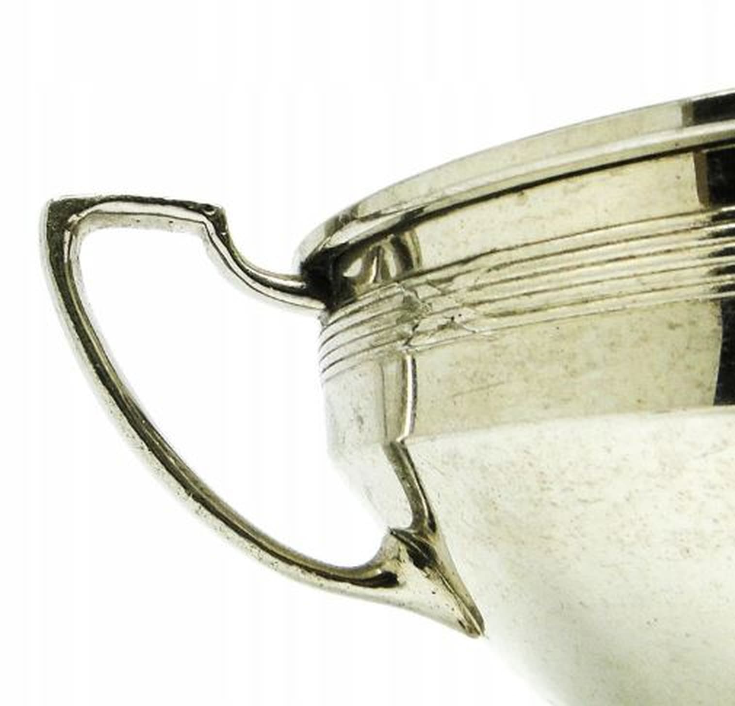 Cukiernica koszyczkowa Secesja, mosiądz niklowany, Niemcy, początek XX w. - 187156