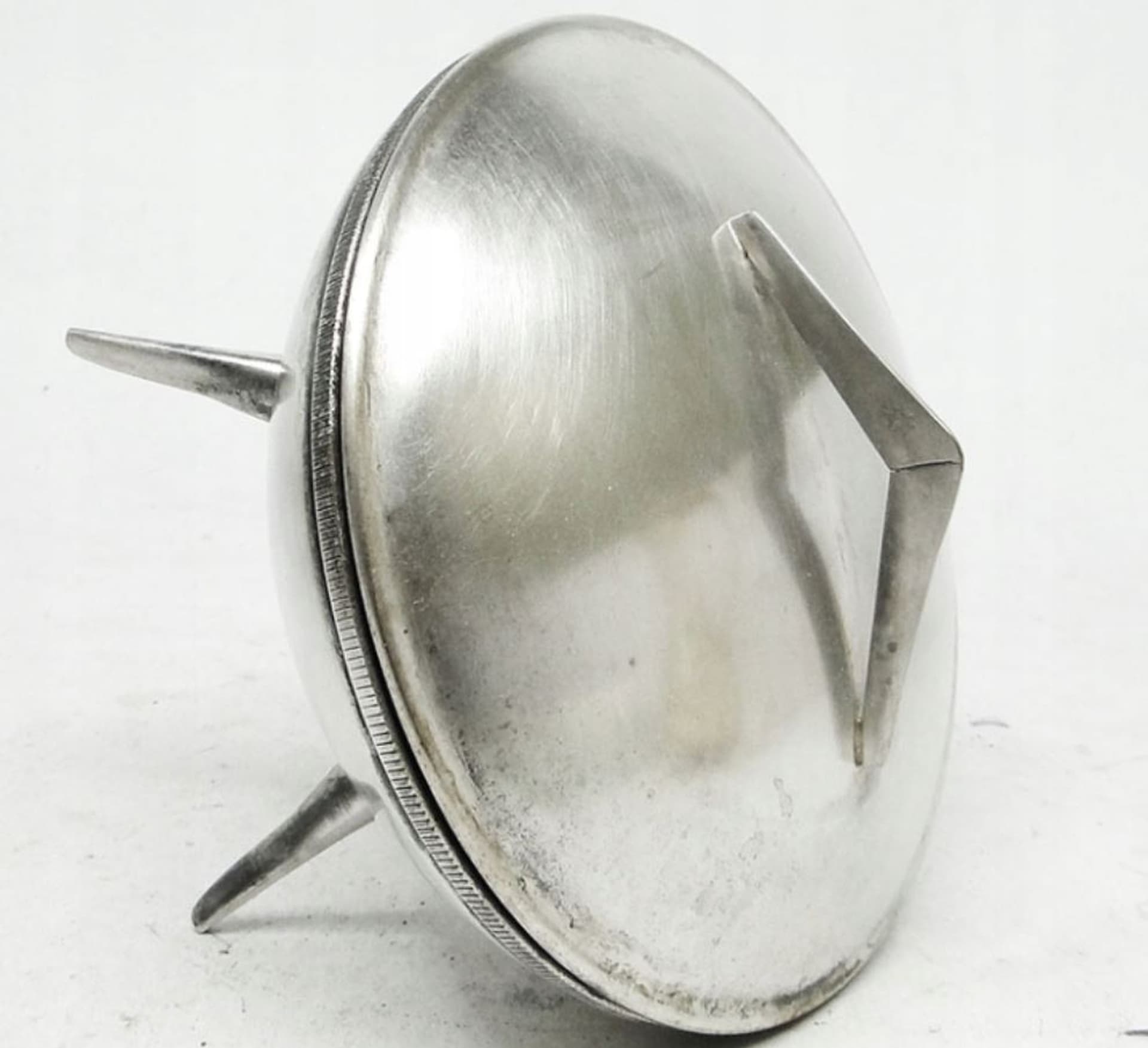 Cukiernica space age, mosiądz srebrzony, Polska, lata 60. - 187165