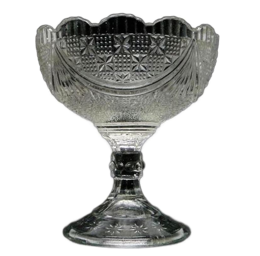 Cukiernica pucharowa, szkło, Ząbkowice, Polska, lata 70.