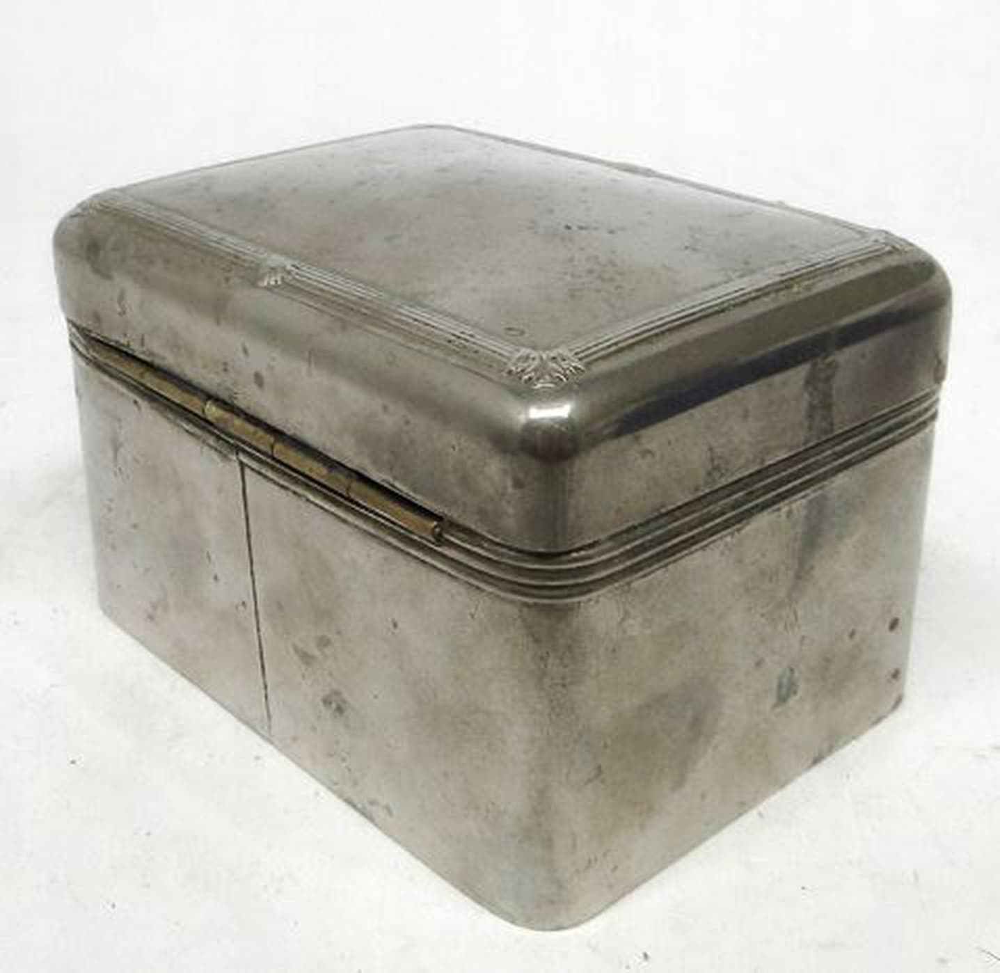 Cukiernica Art Deco, mosiądz srebrzony, WMF, Niemcy, lata 20. - 187227