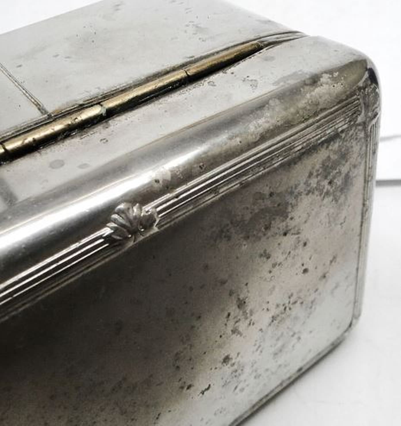 Cukiernica Art Deco, mosiądz srebrzony, WMF, Niemcy, lata 20. - 187228