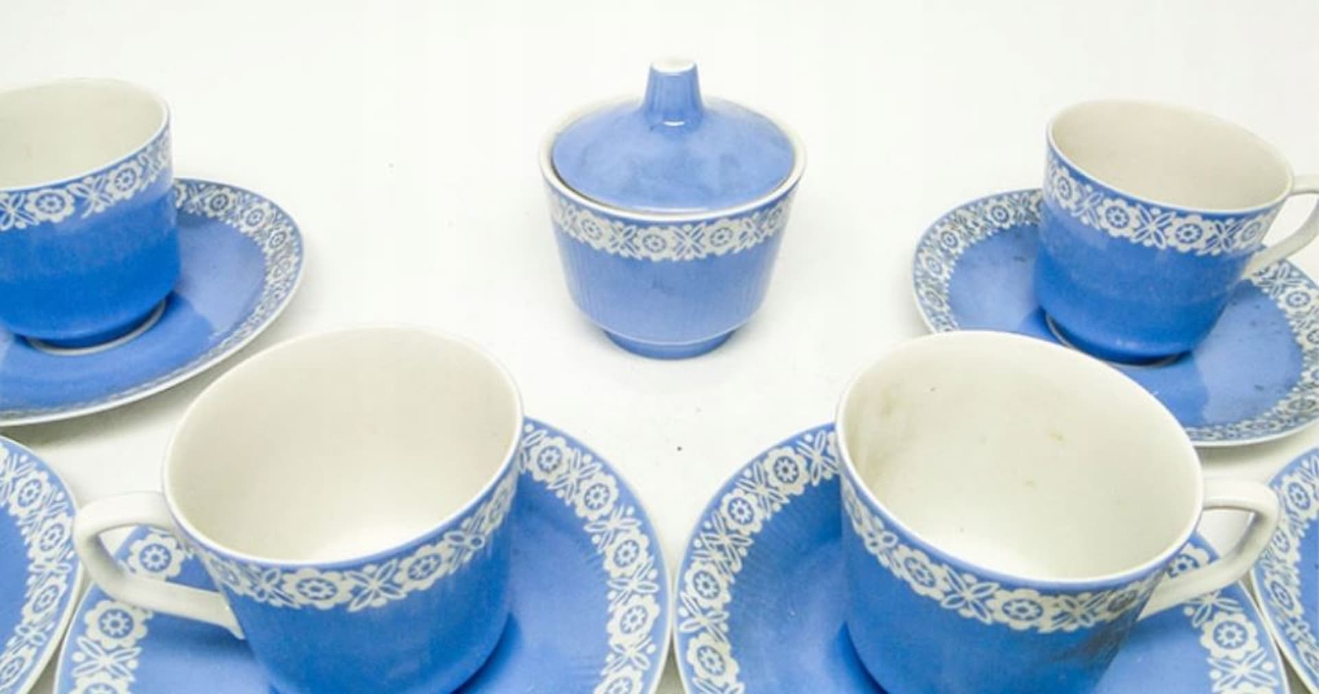 Zestaw do kawy Mid-century modern, porcelana, Polska, lata 70. - 187238