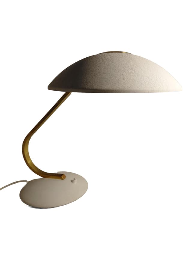 Lampa biurkowa Space Age, biały, metal, Niemcy, lata 60. - WYMIARY