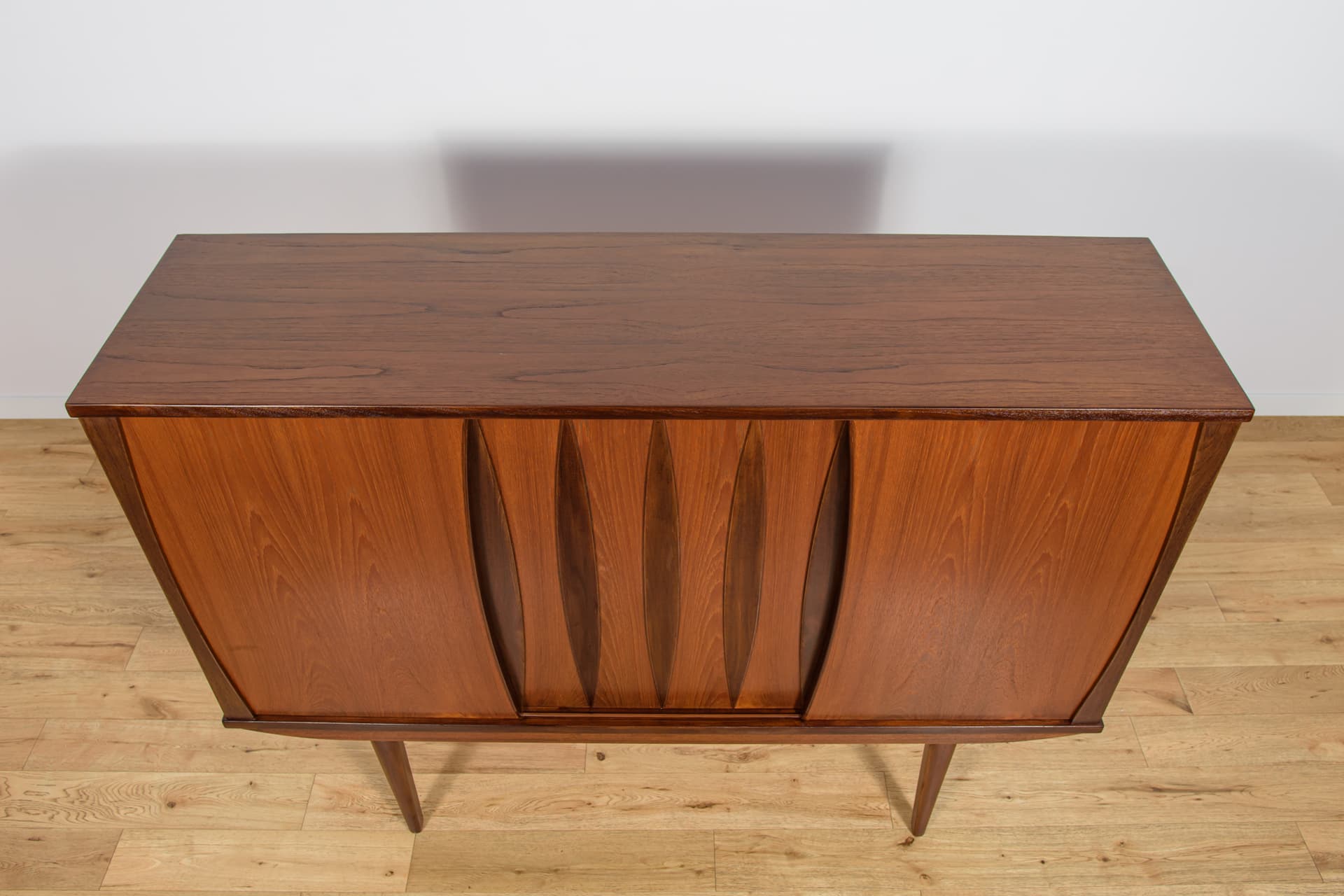 Komoda, teak brązowy jasny, Dania, lata 60. - 187252