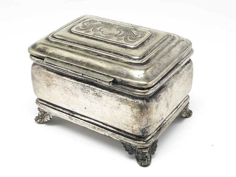 Cukiernica Eklektyzm, mosiądz srebrzony, Polska, XIX w. - 187318