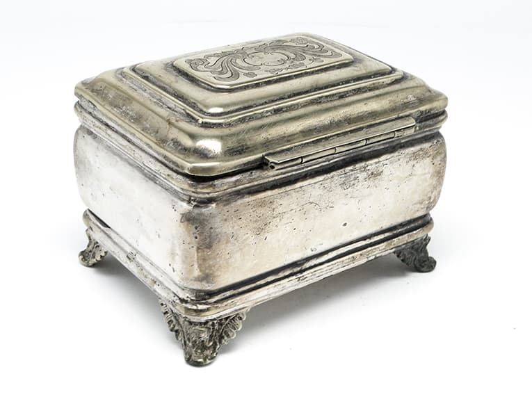 Cukiernica Eklektyzm, mosiądz srebrzony, Polska, XIX w. - 187317