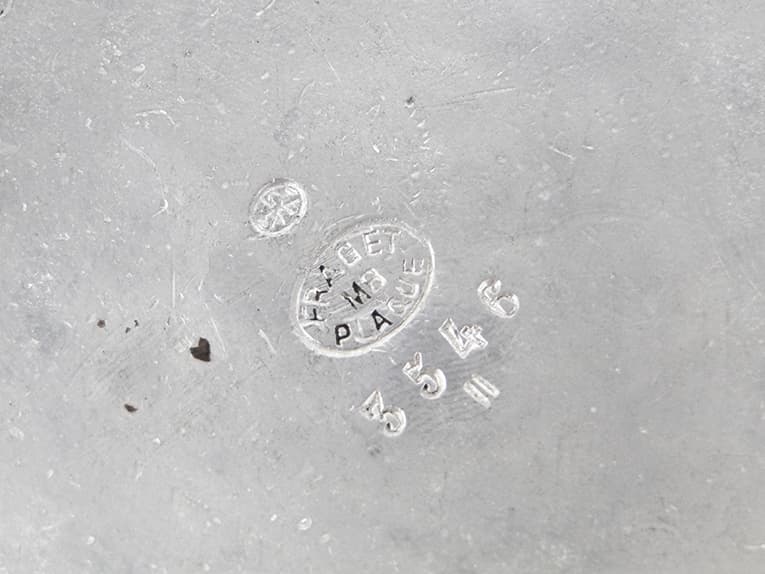 Cukiernica koszyczkowa neoklasycystyczna, mosiądz srebrzony, Fraget, Polska, początek XX w. - 187344