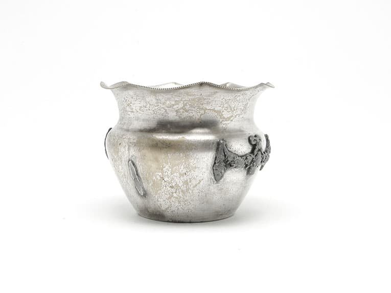 Cukiernica, Art Nouveau, mosiądz srebrzony, Polska, lata 20. - 187380