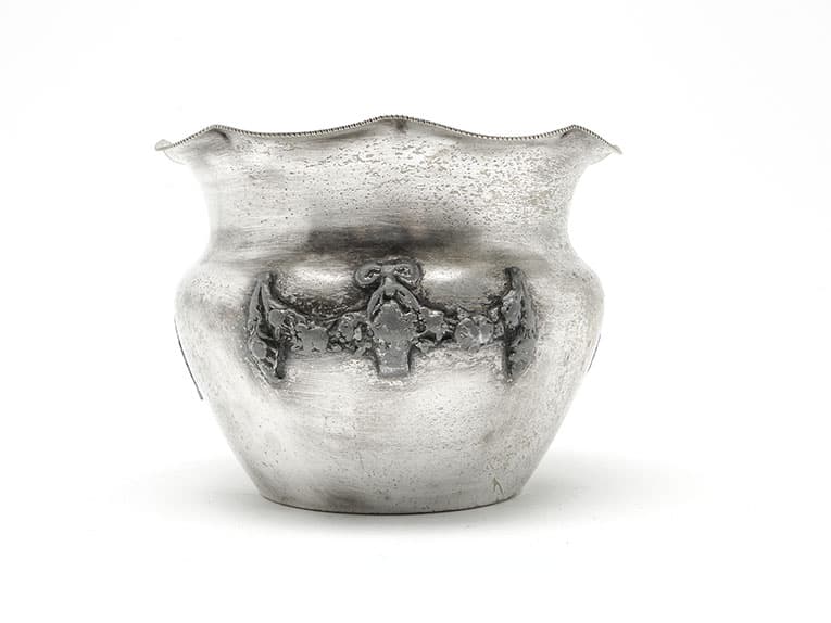 Cukiernica, Art Nouveau, mosiądz srebrzony, Polska, lata 20. - 187379