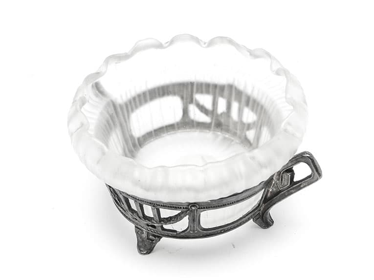 Cukiernica Art Nouveau, cyna srebrzona, WMF, Niemcy, lata 20. - 187404