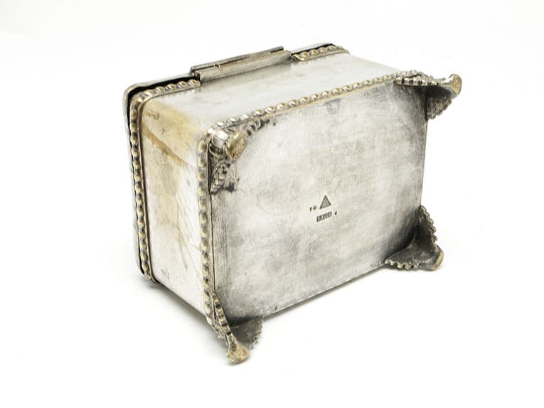 Cukiernica Eklektyzm, mosiądz srebrzony, Bracia Buch, Polska, pocz. XX w. - 187451