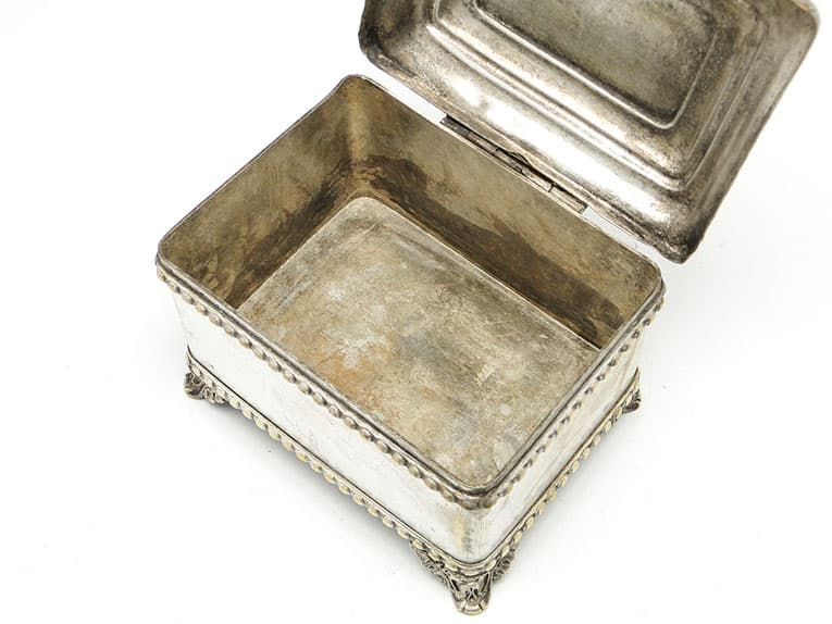 Cukiernica Eklektyzm, mosiądz srebrzony, Bracia Buch, Polska, pocz. XX w. - 187457