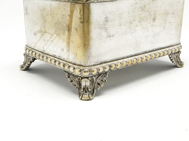 Cukiernica Eklektyzm, mosiądz srebrzony, Bracia Buch, Polska, pocz. XX w. - 187455