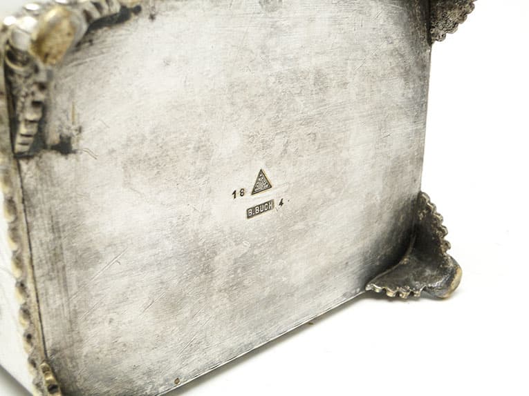 Cukiernica Eklektyzm, mosiądz srebrzony, Bracia Buch, Polska, pocz. XX w. - 187452