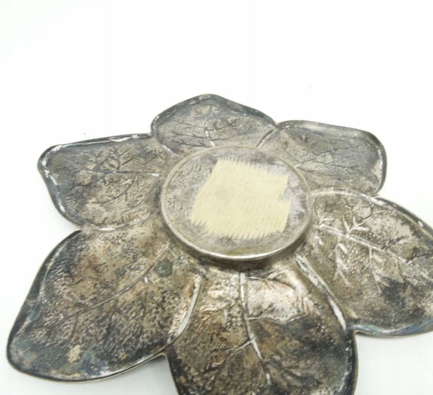 Cukiernica, Art Deco, mosiądz srebrzony, Szandrik, Węgry, lata 30. - 187493