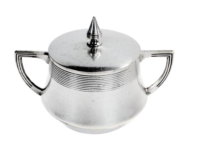 Cukiernica Art Nouveau, mosiądz srebrzony, WMF, Niemcy, początek XX w. - WYMIARY