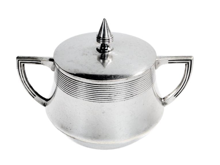 Cukiernica Art Nouveau, mosiądz srebrzony, WMF, Niemcy, początek XX w. - 192966