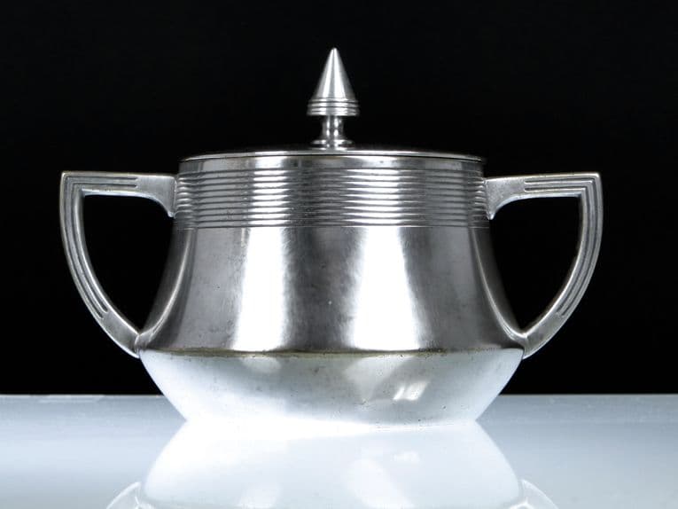 Cukiernica Art Nouveau, mosiądz srebrzony, WMF, Niemcy, początek XX w. - 187642