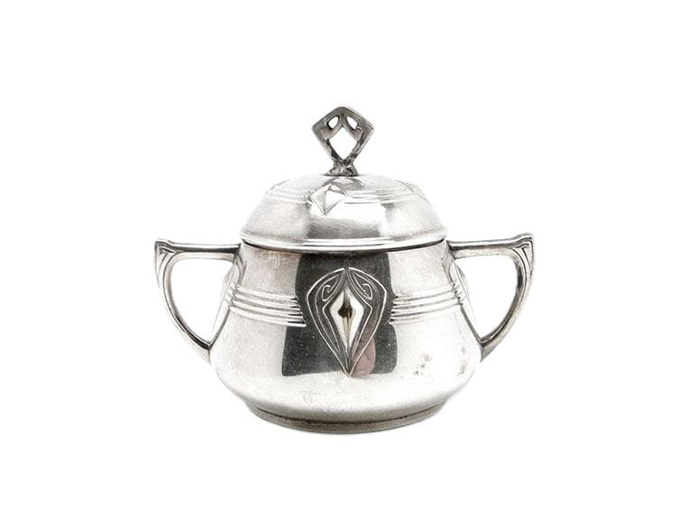 Cukiernica Art Nouveau, mosiądz srebrzony, WMF, Niemcy, początek XX w. - 192950