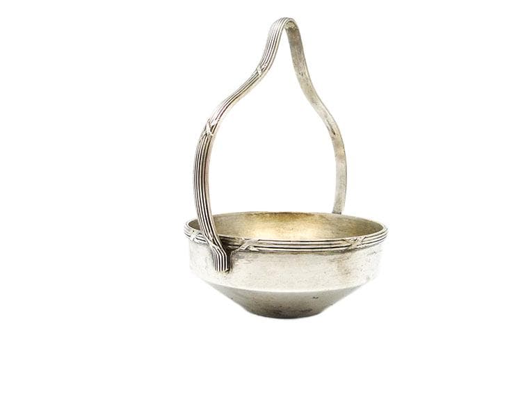 Cukiernica, eklektyzm, mosiądz srebrzony, Bracia Henneberg, Polska, lata 20. - 192865