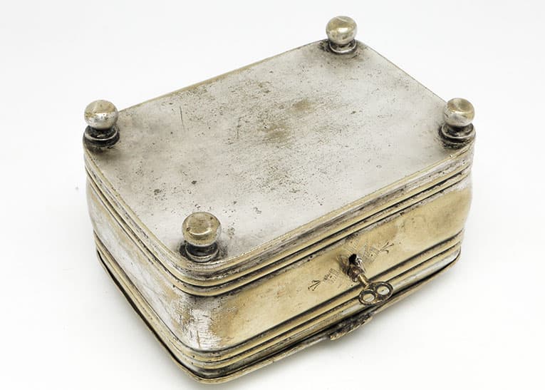 Cukiernica, eklektyzm, mosiądz srebrzony, Bracia Henneberg, Polska, XIX w. - 187798