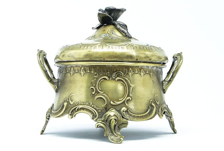 Cukiernica Rococo, mosiądz srebrzony, Polska, początek XX w. - 187865