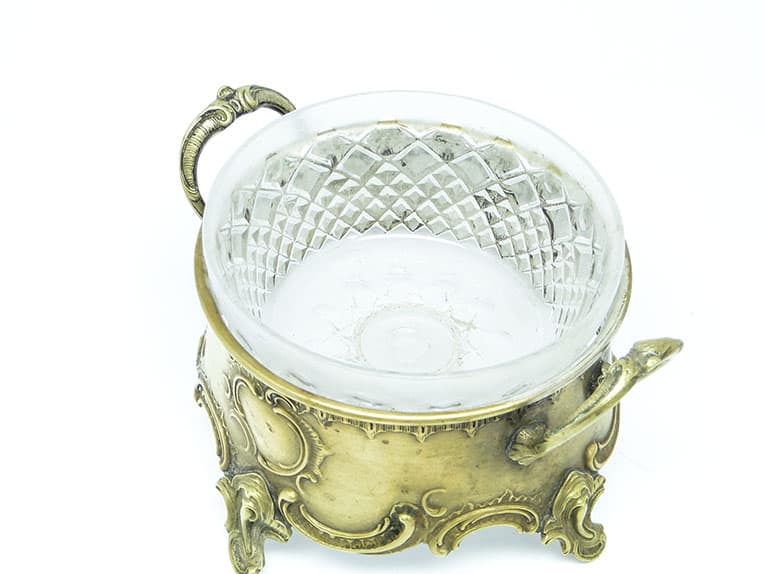 Cukiernica Rococo, mosiądz srebrzony, Polska, początek XX w. - 187872