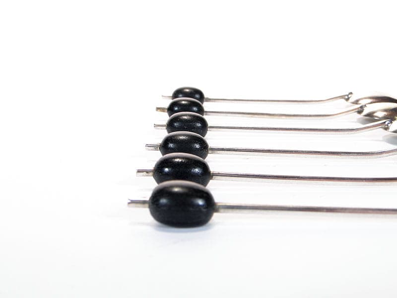 Coffee Spoon Set Art Deco, silver, black bakelite, United Kingdom, 1930s. - 187895