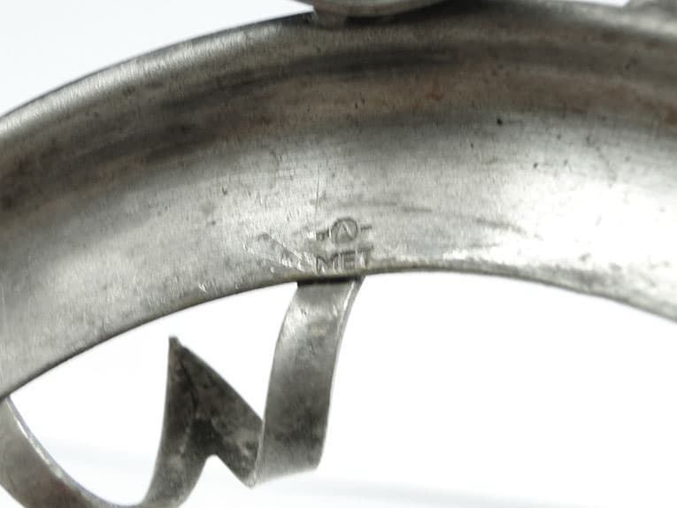 Cukiernica, postmodernizm, mosiądz srebrzony, szkło, HEFRA, Polska, lata 70. - 187977