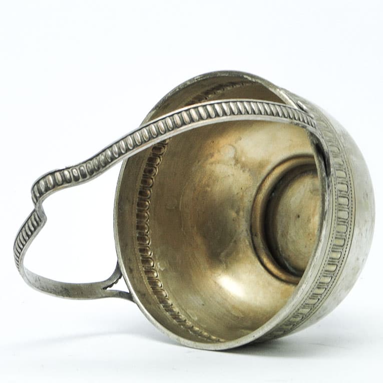 Cukiernica eklektyczna, mosiądz srebrzony, Szwecja, początek XX w. - 188131