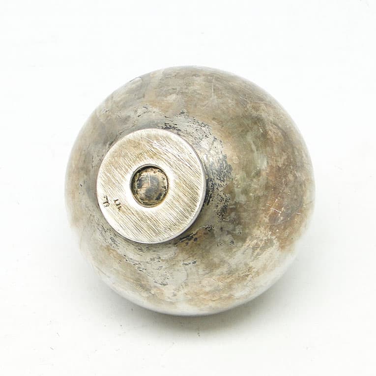 Cukiernica mid-century modern, mosiądz srebrzony, HEFRA, Polska, lata 60. - 188160