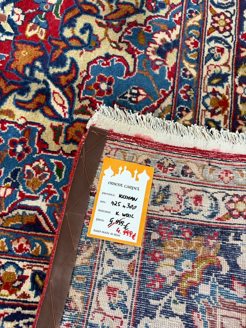 Rug Keshan 425x300 cm, multicolor wool, Iran - 188305